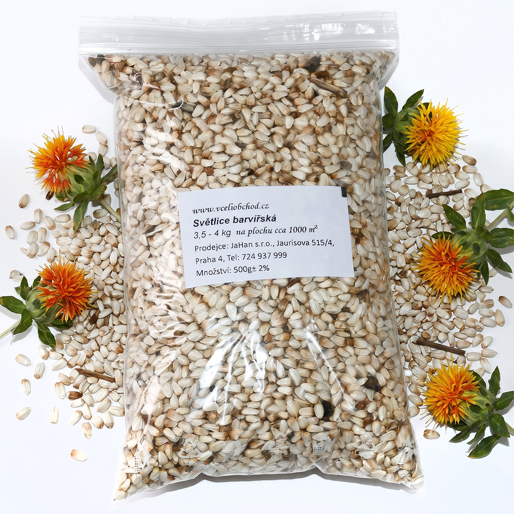 Svetlica farbiarska saflor (semená / včelia pastva) - 0,5 kg